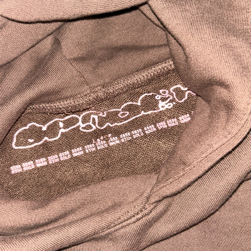 Spider Worldwide Brown Pullover Hoodie size Large - Picture 3 of 4